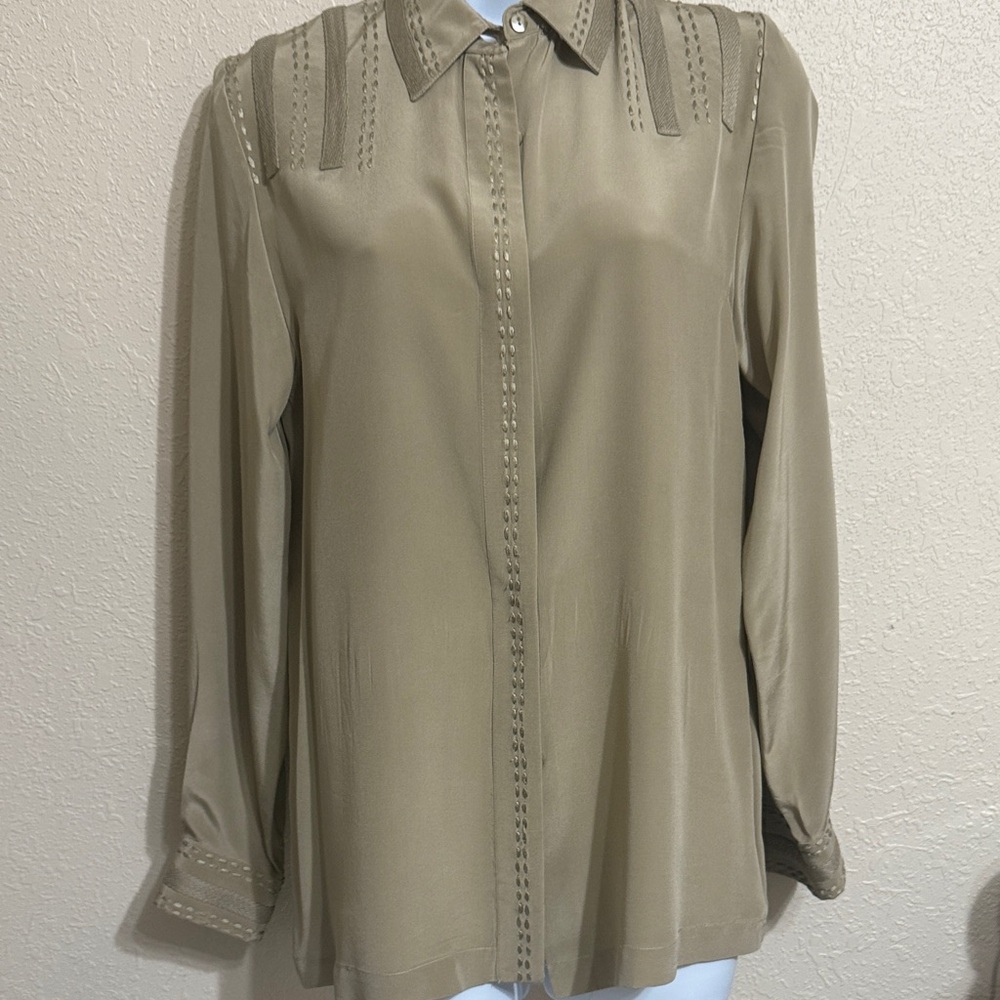 Chic Olive Women's Button Down Shirt